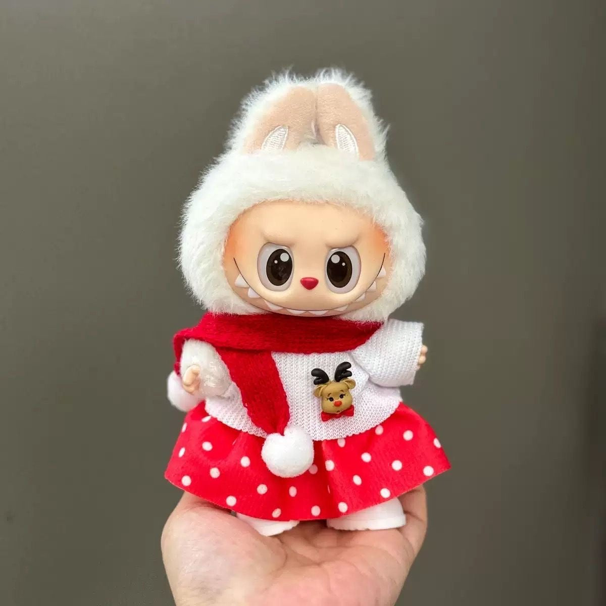 Christmas ornament for labubu clothes set 6-COOKIE TOY