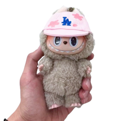 labubu baseball cap with Los Angeles Dodgers（Pink Cherry Blossom）