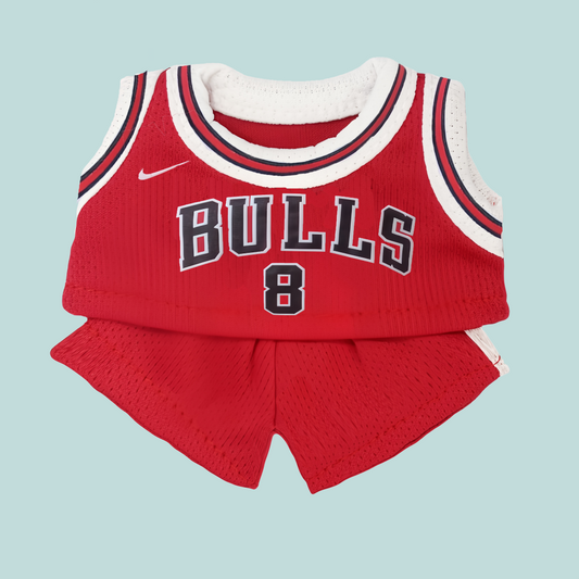 Basketball Jersey Set as Zach LaVine, No. 8 of the Bulls