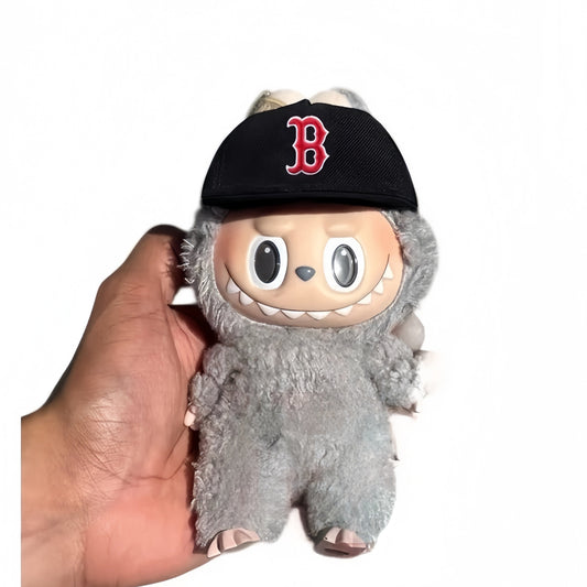 labubu baseball cap as Boston Red Sox