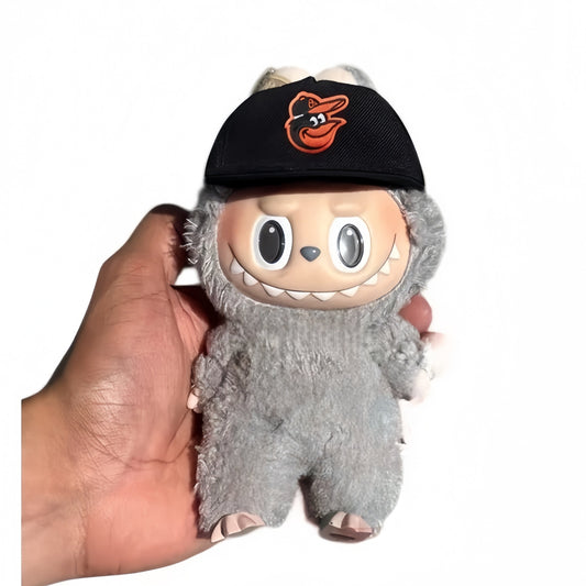 labubu baseball cap as Baltimore Orioles