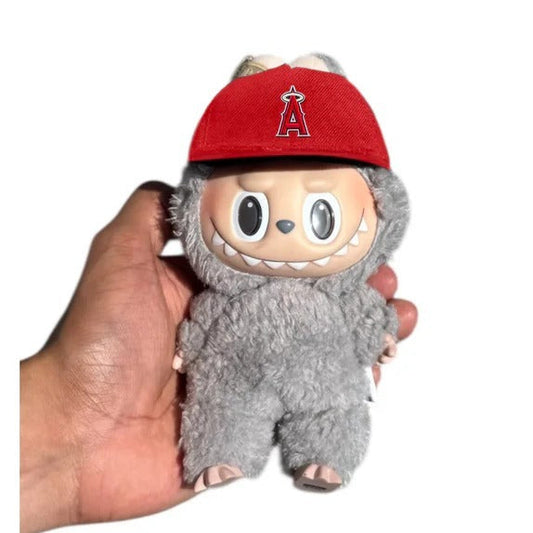 labubu baseball cap as Los Angeles Angels