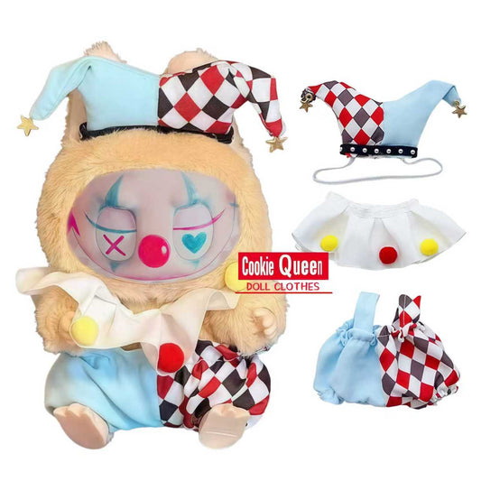 halloween decorations for labubu clothes as halloween joker outfit 02-COOKIE TOY
