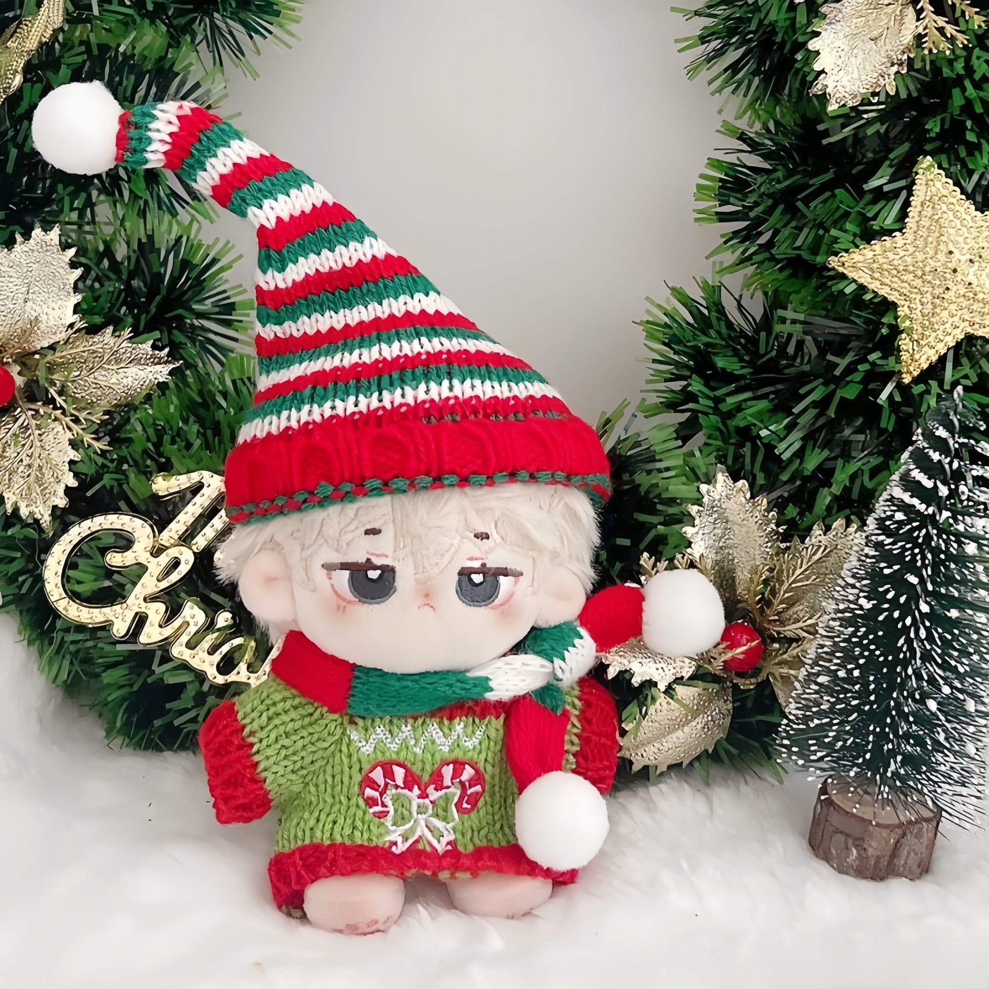 Christmas ornaments Sweater Hat Set 2 for doll-COOKIE TOY
