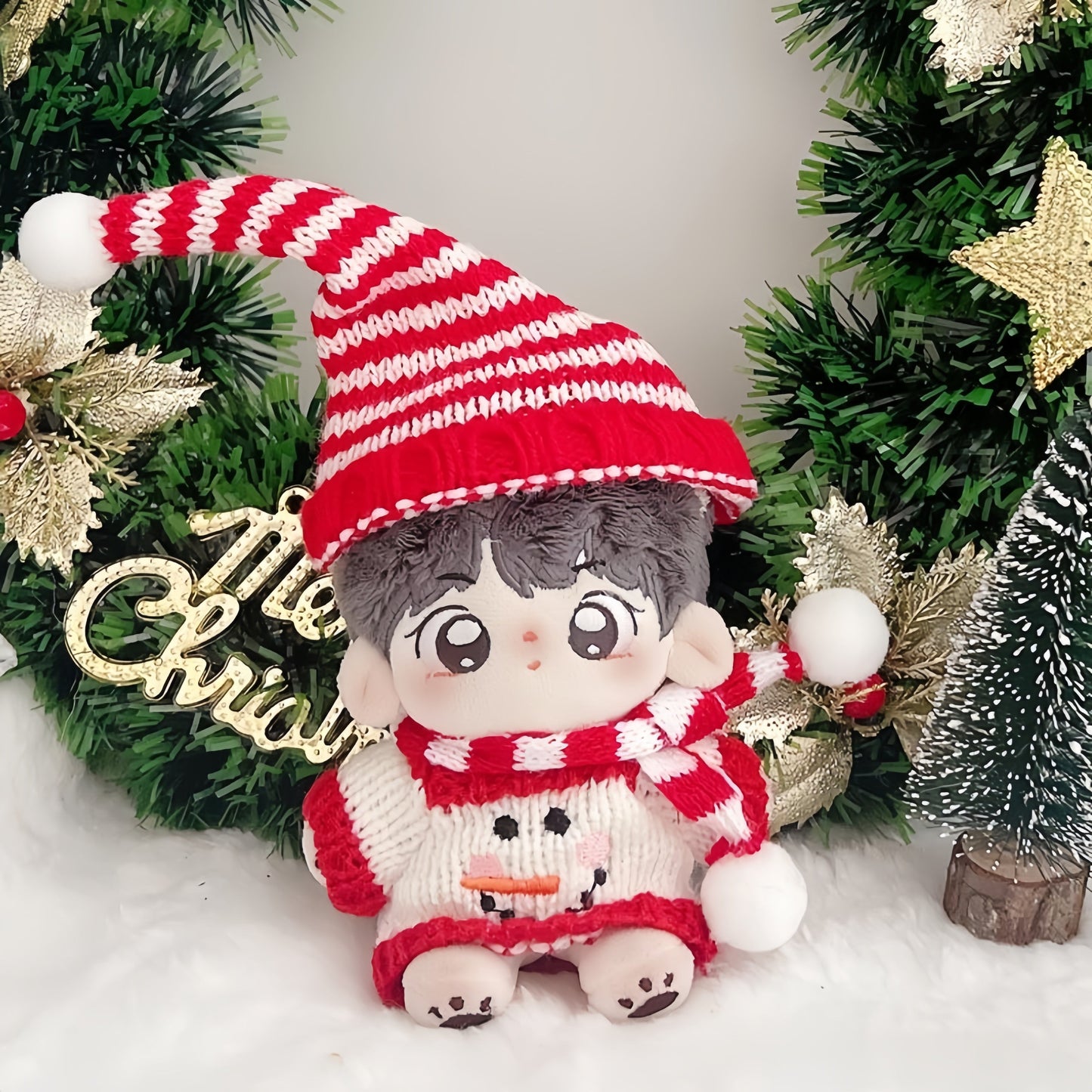 Christmas ornaments Sweater Hat Set 4 for doll-COOKIE TOY