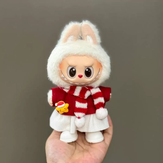 Christmas ornament for labubu clothes set 3-COOKIE TOY