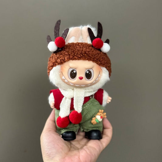 Christmas ornament for labubu clothes set 5-COOKIE TOY