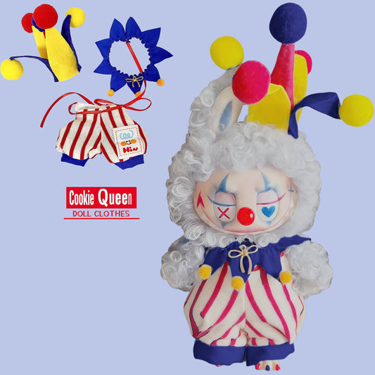 halloween decorations for labubu clothes as halloween joker outfit 03-COOKIE TOY