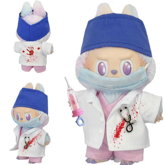 halloween decorations for labubu clothes as halloween doctor costume 01-COOKIE TOY